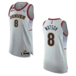 Denver Nuggets City Edition Peyton Watson 2022-23 Authentic Sliver Jersey - 49Native