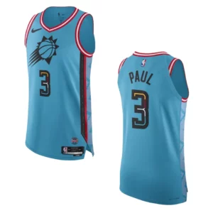 Phoenix Suns City Edition Chris Paul 2022-23 Turquoise Jersey - 49Native