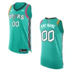 San Antonio Spurs City Edition Custom 2022-23 Turquoise Jersey - 49Native