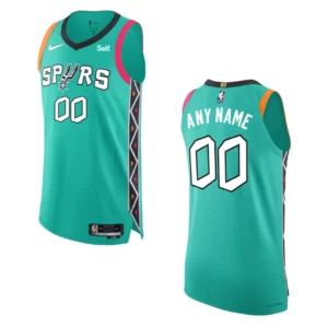San Antonio Spurs City Edition Custom 2022-23 Turquoise Jersey - 49Native