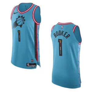 Phoenix Suns City Edition Devin Booker 2022-23 Turquoise Jersey - 49Native