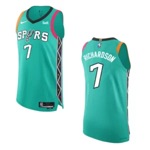 San Antonio Spurs City Edition Josh Richardson 2022-23 Turquoise Jersey - 49Native
