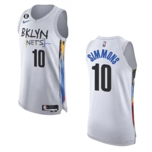 Brooklyn Nets City Edition Ben Simmons 2022-23 Authentic White Jersey - 49Native