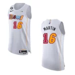 Miami Heat City Edition Caleb Martin 2022-23 White Jersey - 49Native