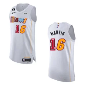 Miami Heat City Edition Caleb Martin 2022-23 White Jersey - 49Native