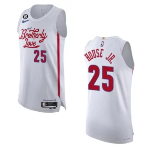 Philadelphia 76ers City Edition Danuel House 2022-23 White Jersey - 49Native