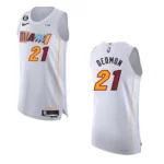 Miami Heat City Edition Dwayne Dedmon 2022-23 White Jersey - 49Native