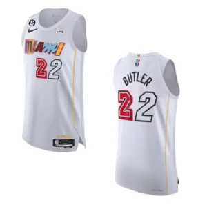 Miami Heat City Edition Jimmy Butler 2022-23 White Jersey - 49Native