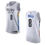 Brooklyn Nets City Edition Patty Mills 2022-23 Authentic White Jersey - 49Native