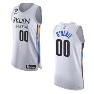 Brooklyn Nets City Edition Royce O'Neale 2022-23 Authentic White Jersey - 49Native