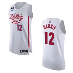 Philadelphia 76ers City Edition Tobias Harris 2022-23 White Jersey - 49Native