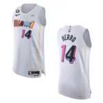 Miami Heat City Edition Tyler Herro 2022-23 White Jersey - 49Native