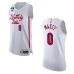 Philadelphia 76ers City Edition Tyrese Maxey 2022-23 White Jersey - 49Native