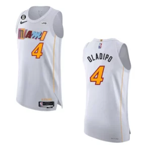 Miami Heat City Edition Victor Oladipo 2022-23 White Jersey - 49Native