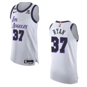 2022-23 Authentic Los Angeles Lakers Matt Ryan White City Jersey - 49Native
