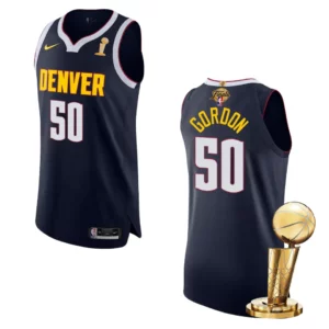 Denver Nuggets 2023 NBA Finals Champions Aaron Gordon Authentic Navy Jersey - 49Native
