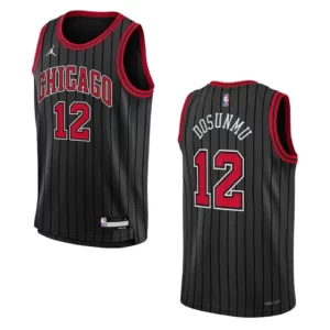 Youth Chicago Bulls 2022-23 Statement Edition Ayo Dosunmu Black Jersey - 49Native