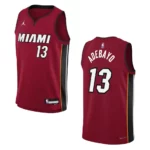 2022-23 Miami Heat Youth Statement Edition Bam Adebayo Red Jersey - 49Native