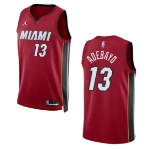 Miami Heat Bam Adebayo 2022-23 Statement Edition Red Swingman Jersey - 49Native