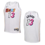 Miami Heat 2022-23 City Edition Youth Bam Adebayo White Jersey - 49Native