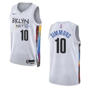 Brooklyn Nets Ben Simmons 2022-23 City Edition White Swingman Jersey - 49Native