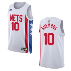 Brooklyn Nets Ben Simmons White Swingman 2022-23 Classic Edition Jersey - 49Native