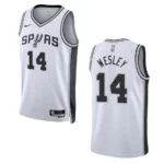 Blake Wesley Association Edition San Antonio Spurs 2022-23 White Swingman Jersey - 49Native