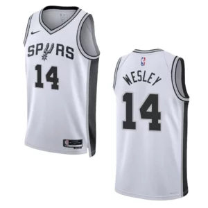 Blake Wesley Association Edition San Antonio Spurs 2022-23 White Swingman Jersey - 49Native