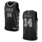 2022-23 San Antonio Spurs Youth Statement Edition Blake Wesley Black Jersey - 49Native