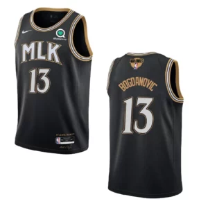 Bogdan Bogdanovic Hawks 2021 NBA Playoffs Bound Jersey Black - 49Native