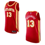 Atlanta Hawks Bogdan Bogdanovic Icon Jersey Authentic Red - 49Native