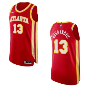 Atlanta Hawks Bogdan Bogdanovic Icon Jersey Authentic Red - 49Native
