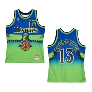 Bogdan Bogdanovic Atlanta Hawks Reload 2.0 Hardwood Classics Jersey Blue - 49Native