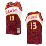 Bogdan Bogdanovic Atlanta Hawks Wildlife Hardwood Classics Jersey Red - 49Native