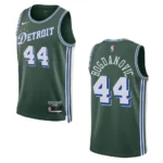 Detroit Pistons Bojan Bogdanovic 2022-23 City Edition Green Swingman Jersey - 49Native
