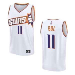 Bol Bol Association Edition Phoenix Suns 2023-24 White Fastbreak Replica Jersey - 49Native