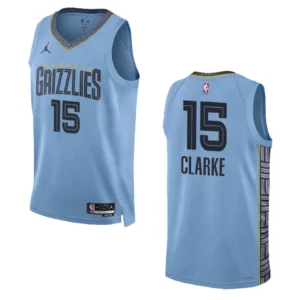 Memphis Grizzlies Brandon Clarke 2022-23 Statement Edition Blue Swingman Jersey - 49Native