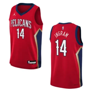 2022-23 New Orleans Pelicans Youth Statement Edition Brandon Ingram Red Jersey - 49Native