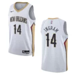 New Orleans Pelicans Brandon Ingram 2022-23 Association Edition White Swingman Jersey - 49Native