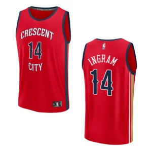 Brandon Ingram Statement Edition New Orleans Pelicans 2023-24 Red Fastbreak Replica Jersey - 49Native