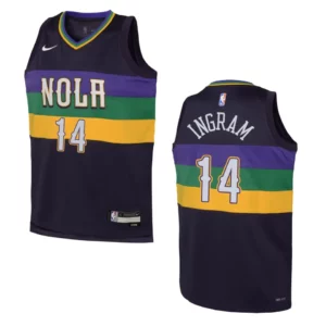 New Orleans Pelicans 2022-23 City Edition Youth Brandon Ingram Purple Jersey - 49Native