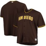 San Diego Padres Big & Tall Alternate Replica Team Jersey - Sand/Brown - 49Native