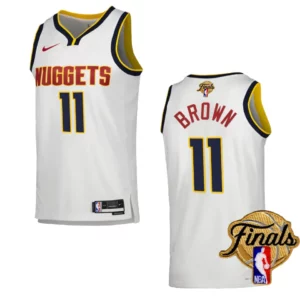 Bruce Brown White 2023 NBA Finals Denver Nuggets Association Edition Jersey - 49Native