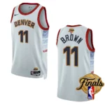 Bruce Brown White 2023 NBA Finals Denver Nuggets City Edition Jersey - 49Native