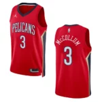 C.J. McCollum Statement Edition New Orleans Pelicans 2022-23 Red Swingman Jersey - 49Native