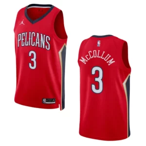 C.J. McCollum Statement Edition New Orleans Pelicans 2022-23 Red Swingman Jersey - 49Native