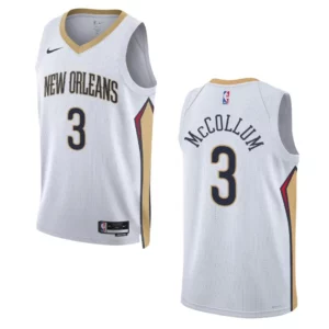 New Orleans Pelicans C.J. McCollum 2022-23 Association Edition White Swingman Jersey - 49Native