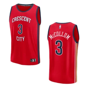C.J. McCollum Statement Edition New Orleans Pelicans 2023-24 Red Fastbreak Replica Jersey - 49Native