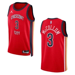 C.J. McCollum Statement Edition New Orleans Pelicans 2023-24 Red Swingman Jersey - 49Native