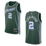 Detroit Pistons Cade Cunningham 2022-23 City Edition Green Swingman Jersey - 49Native